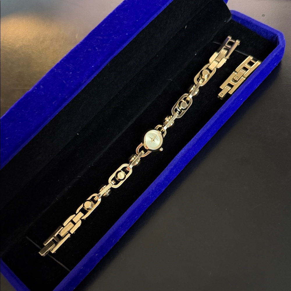Michael Kors gold-tone link bracelet watch